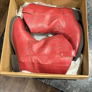 Baby Deer Red Western Boots